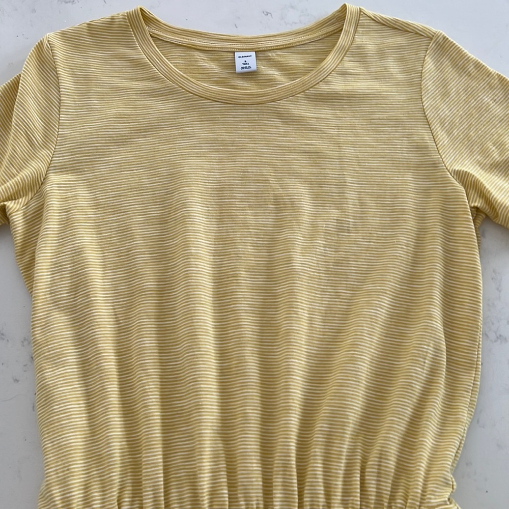 New without tags old navy cinched waist t shirt dress- size small tall